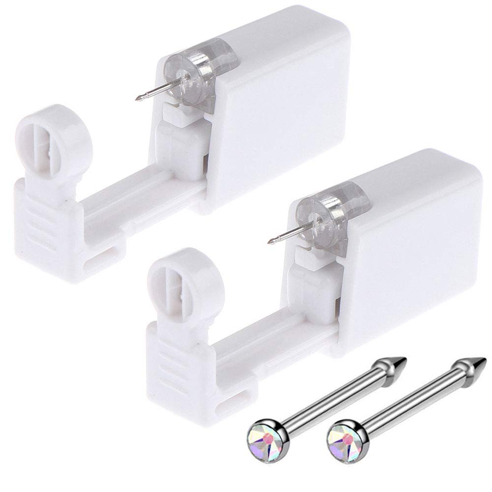 Nose Piercing Gun Beautylu 2 Pack Self Nose Piercing Kit