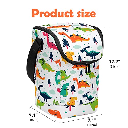 Bolsa de almuerzo pequeña reutilizable Dinasour, pon fin a las loncheras pesadas 5