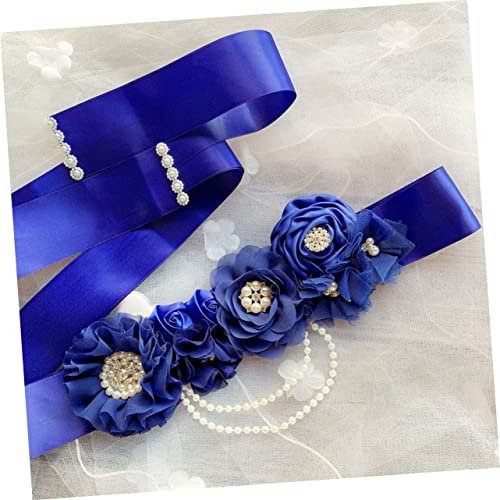 1Pc Pearl Decorated Girdle for Bridal Dress Elegant Flower Shape Waistband for Shower Wedding Party Accessory for Special Occasions3