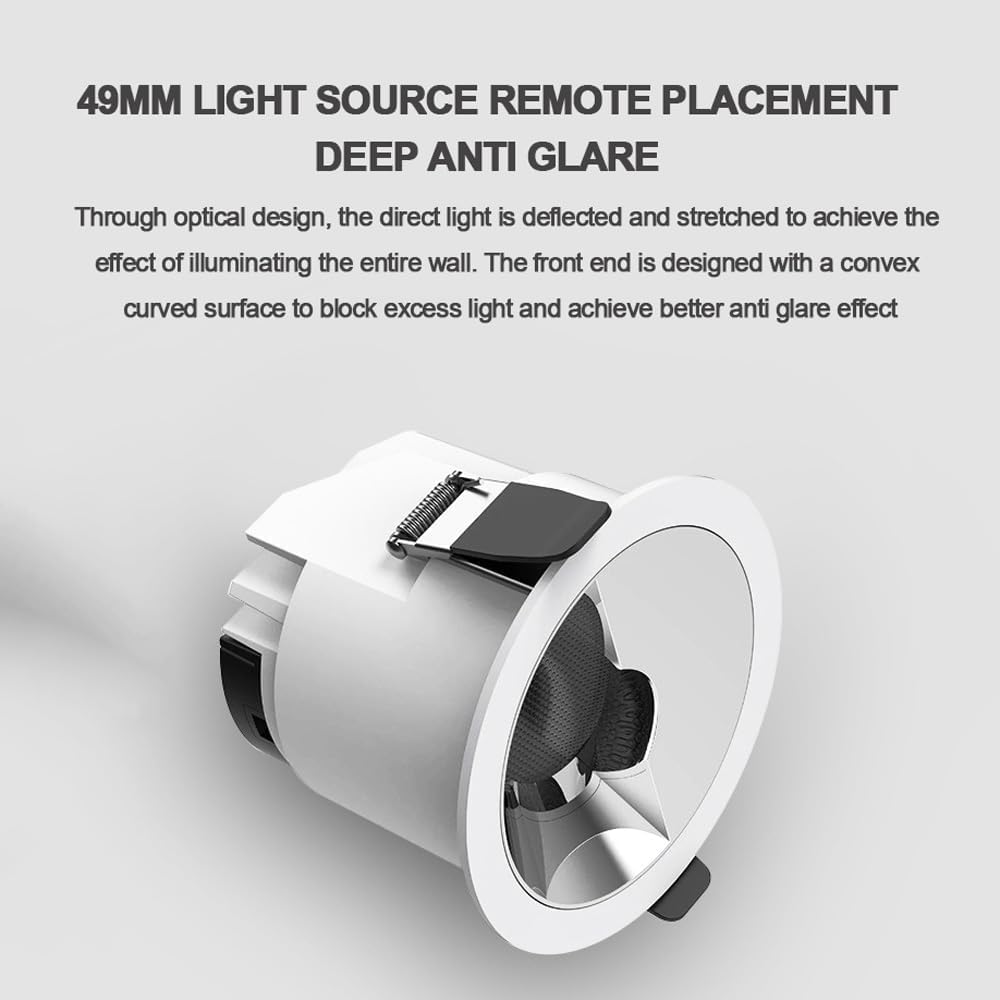 XBTGS Confezione da 4 faretti LED da incasso in alluminio con telaio stretto, 18 W, antiriflesso, CRI90, dimmerabili, per rimodellazione, illuminazione, Dark