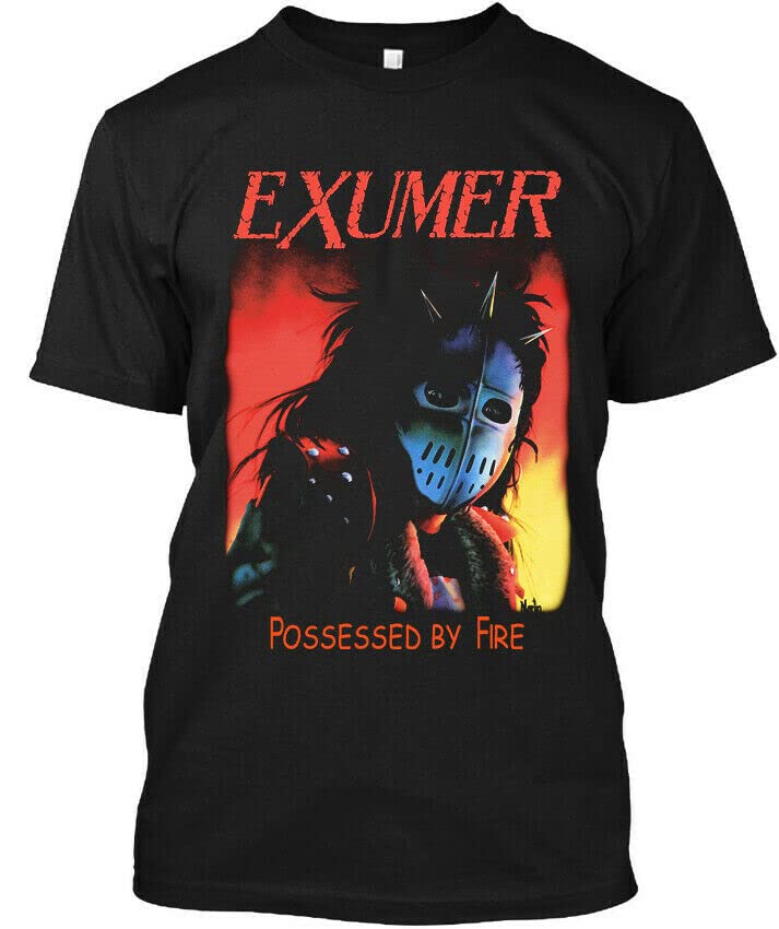 Niamh Limited New Exumer Possessed by Fire German Thrash Metal Band Logo T-Shirt S-4XL Black