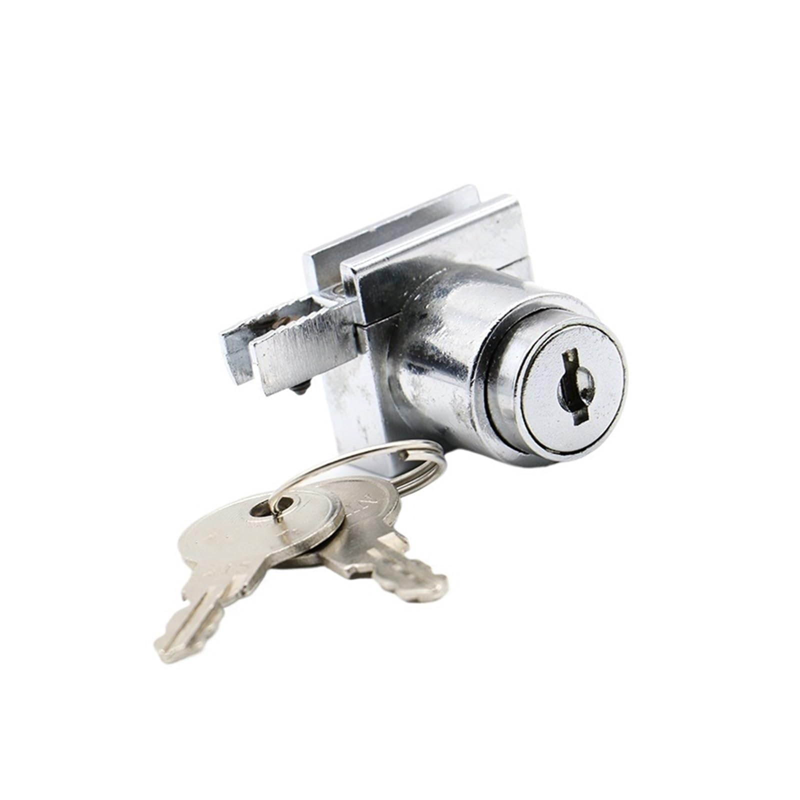 Tnbccxn One Color Cam Lock, 308 H Glass Lock Zinc Alloy Showcase Sliding Glass Cabinet Door Locks Furniture Hardware For 5-8Mm Toughened Glass