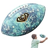 Leuchtender Fußball, super Grip, leuchtende Fußbälle, Größe 6/9, American Football, wasserdichtes PU-Leder, Sport für Pool, und Garten