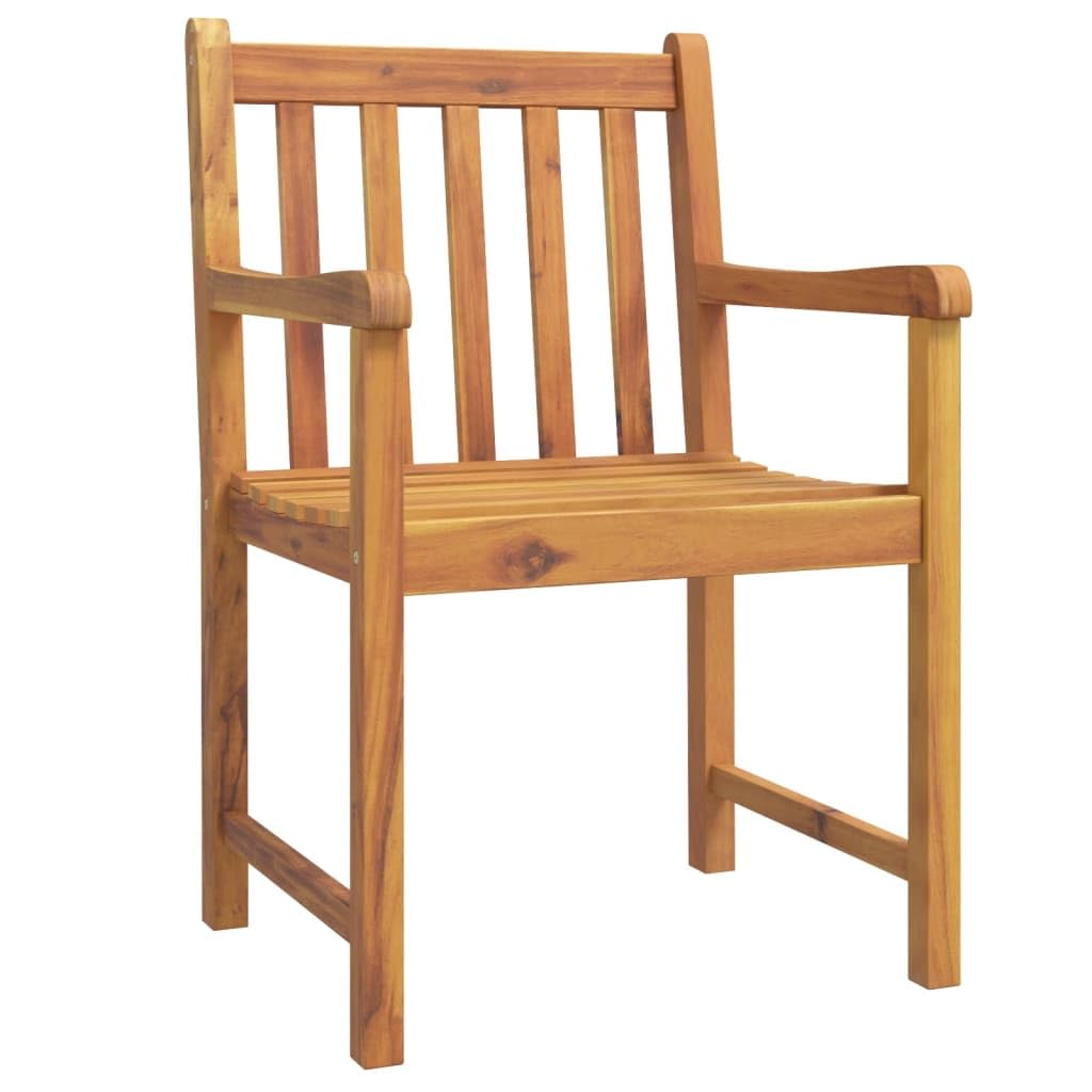 Krzesła ogrodowe Zestaw 6 56 x 55,5 x 90 lite drewno akacjowe, plastikowy fotel ogrodowy, krzesło zewnętrzne tarasowe, plastikowy ogród salon