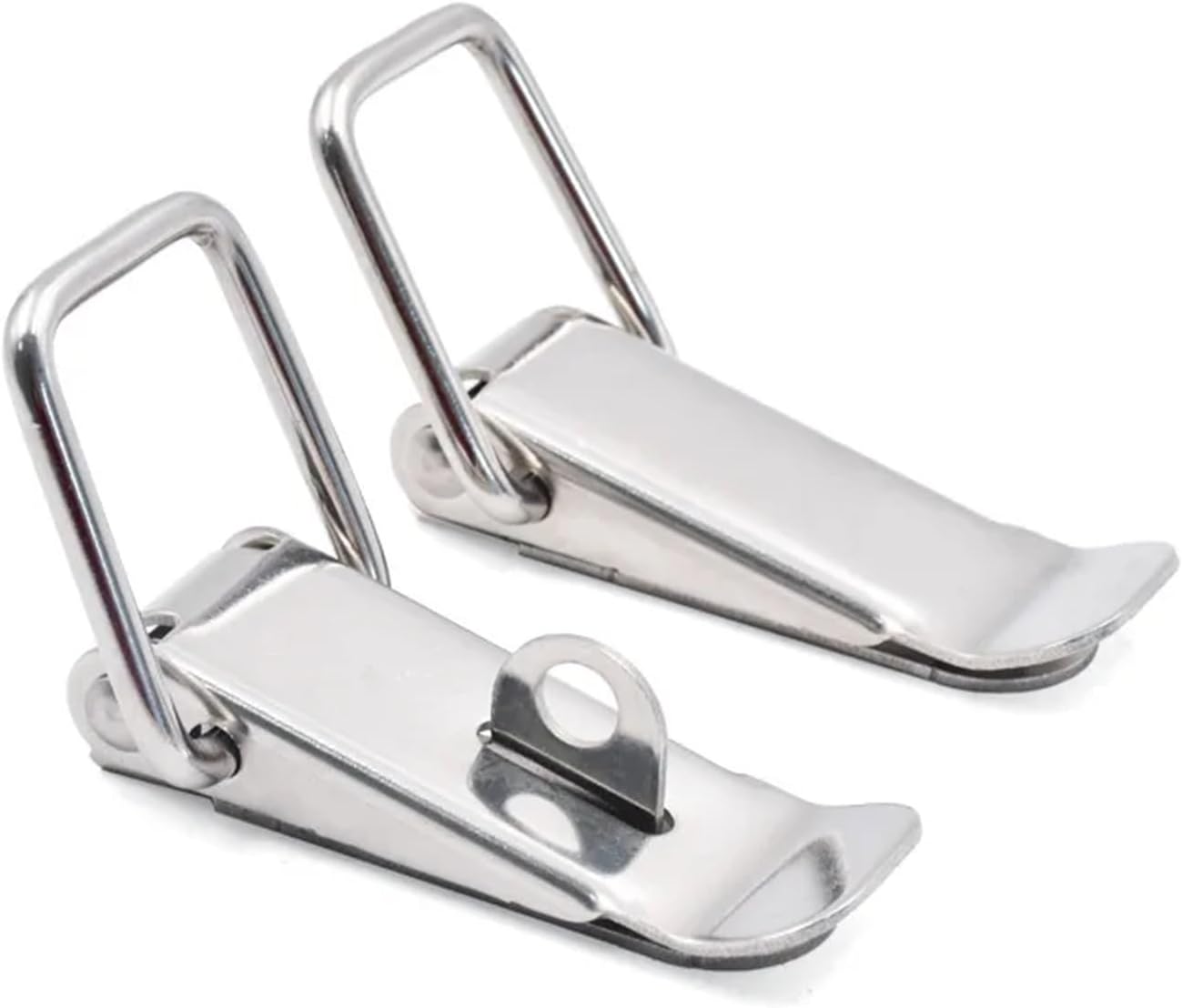 001/002 Three Kinds of Materials Duck-Mouth Buckle Vintage Mini Sliding Latch Chest Box(5pcs-001-Iron)