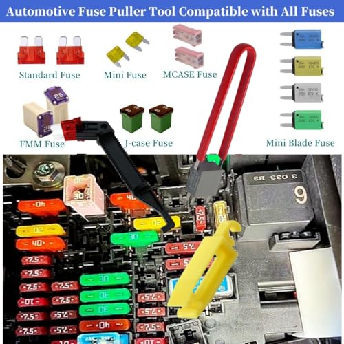 Funayama 4-Pack Relay Puller Pliers, Fuse Puller Pliers, Auto Relay Clamp Puller Fuse Puller Tool, Car Vehicle Battery Terminal Wiper Remover Pliers Tool