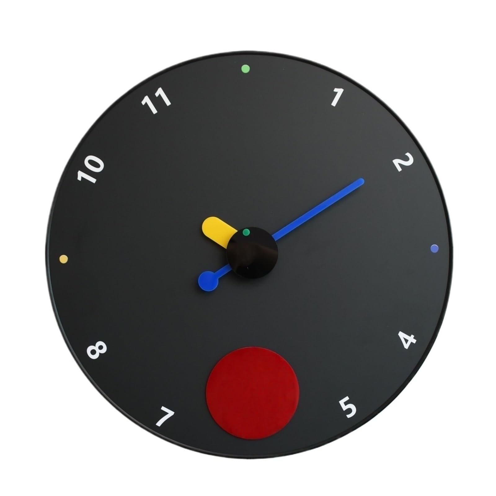 Mq5rB8u1 Living Room Modern minimalist silent wall clock battery powered mix and match Clear and easy to read(Black)