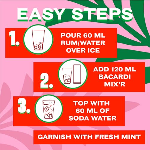 Image of Bacardi MIX'R - Mojito 250 ml Can- Non Alcoholic Premium Mixer