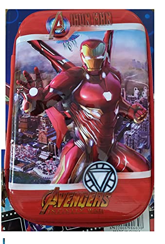 GoodsHolic™ (Random Colour/Design) Stylish Superhero Large Capacity Hardtop EVA Pencil Case Organizer School Kids Boys Pen Holder Pouch Multipurpose (Superhero Man Pencil Box 1) Family