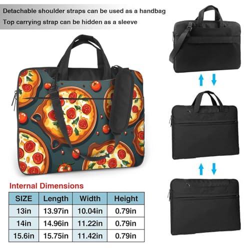 Bolso Tote para Laptop con Estilo Pizza Comida miniatura 3