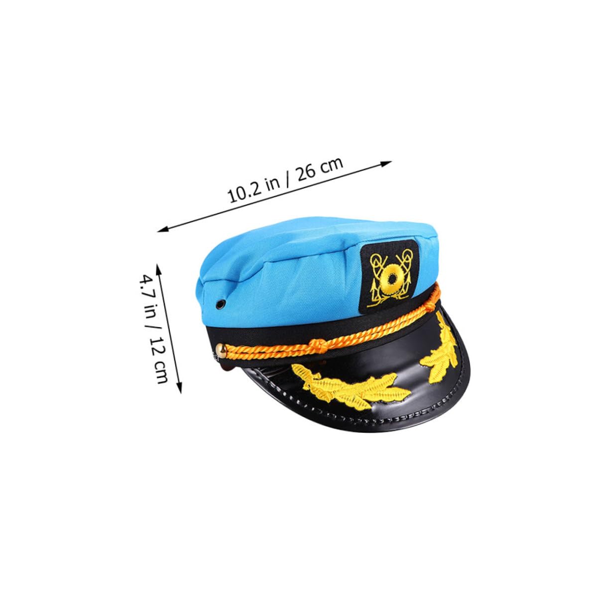 FRCOLOR 4pezzi Cappello da Capitano per Cosplay Cappello da Marinaio per Adulti da Capitano Leggero e Traspirante Accessorio per Feste in Barca Vela