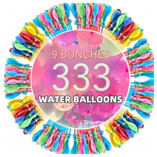 333 Wasserbomben SelbstschließEnd,Wasserbomben Luftballons,Awasserkugeln,Water Balloons,Bunch Balloons Mini Luftballons für Wasserspiele Sommer Draussen Party.