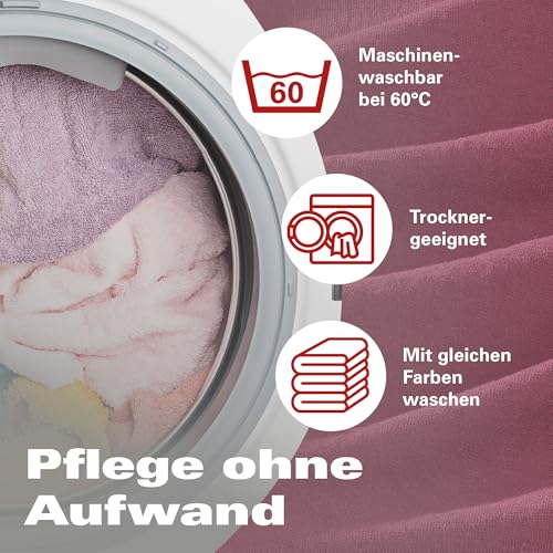 BaSaTex Bio Kissenbezüge Spannbezüge 2er Pack für Nackenkissen und Gesundheitskissen | 97% GOTS-Zertifizierte Baumwolle + 3% Elasthan | 40x60 cm - 45x65 cm | Bordeaux