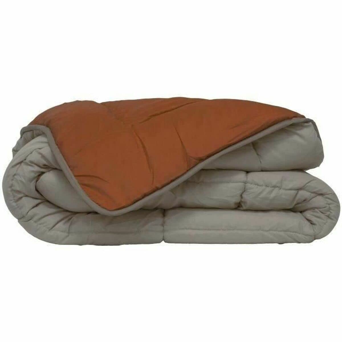 Couette Microfibre 400g/m² Poyet Motte Gris Galet et Marron pour Adultes - Lit King Size - Angele европейская версия: Co