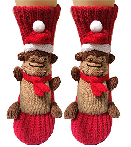 Image of Women's Thick Knit Skid proof Warm Casual Floor Carpet Socks