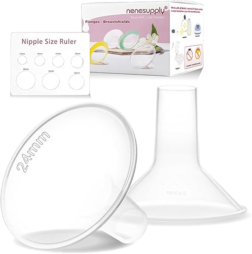 Miniatura 25 de Nenesupply Brida de 27mm Compatible con Piezas de Extractor de Leche Medela Reemplaza Brida Medela de 27mm Accesorios Compatibles con Piezas Pump in
