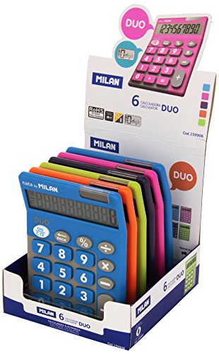 Milan 159906 Touch – Pack Calculators, White
