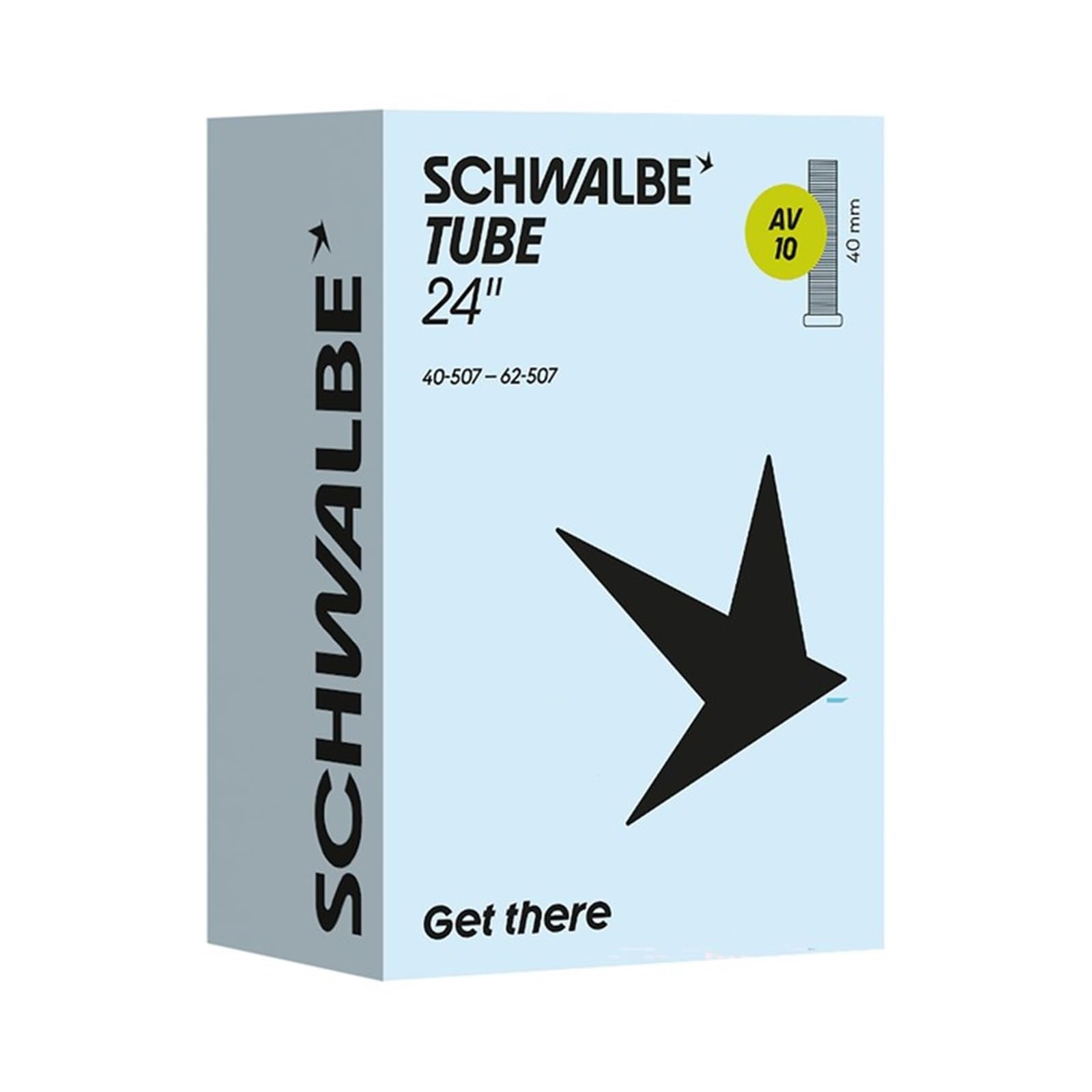 Schwalbe Bicycle Inner Tube AV10 40/62-507 IB AGV 40 mm