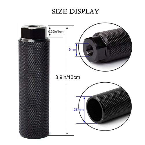 image for YILE 2Pcs 3/8 inch-26 Teeth Aluminum Alloy Bike Pegs Non-Slip Lead Foo