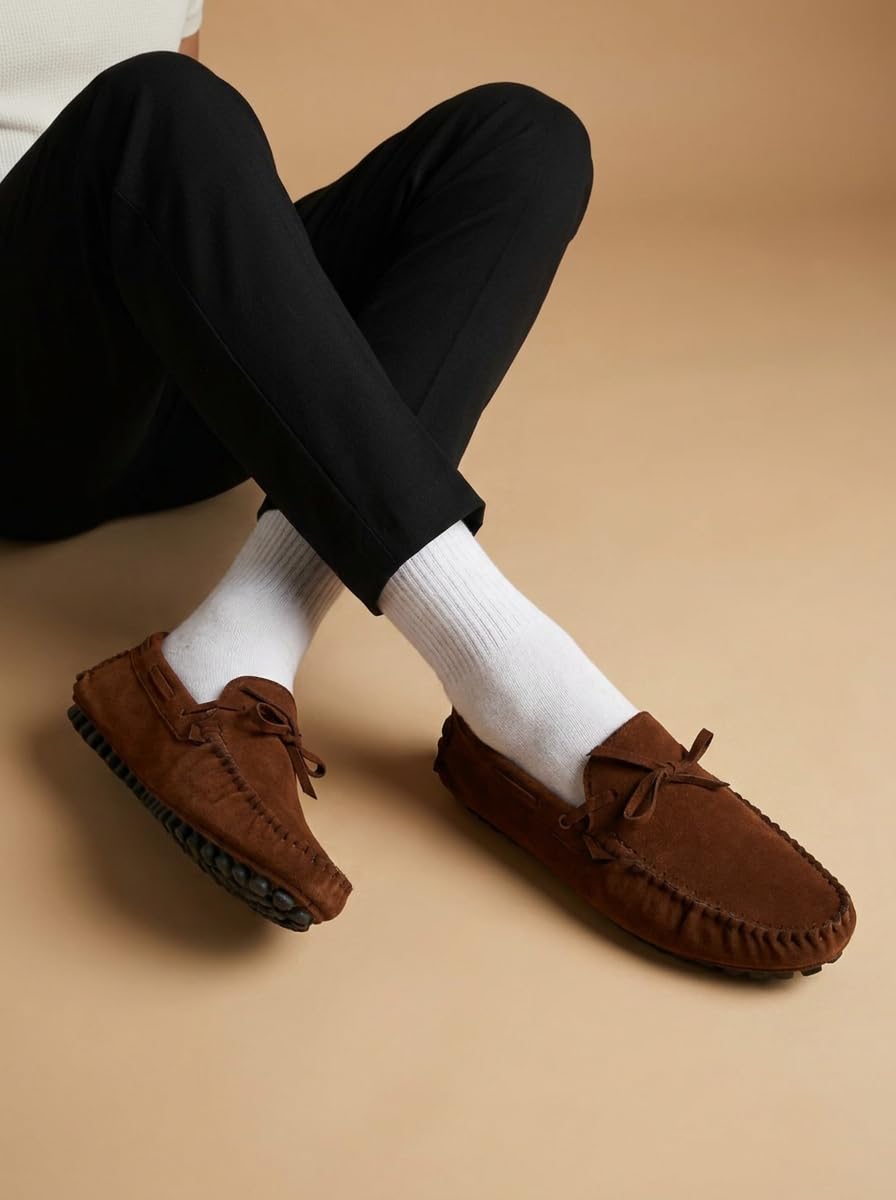 Big Fox Casual Kiltie Tasseled Loafers for Men (8, Black) 2