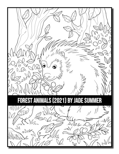 Forest Animals: An Adult Coloring Book with 50 Adorable Images of Woodland Creatures, Beautiful Flowers, Nature Scenes, and More! - Image 12