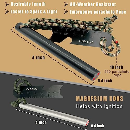 Snapklik.com : VVAAGG Flint And Steel Fire Starter Kit Survivor, 3/8 ...