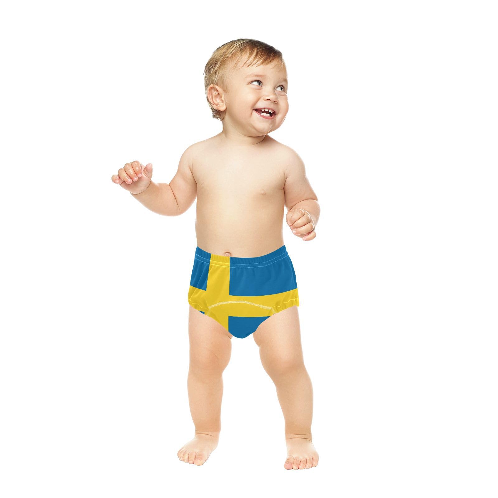 Baby Potty Training Shorts Leakproof Breathable Underwear for Toddler Boys 5T Sweden Flag