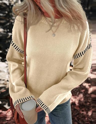 Women Long Sleeve Oversized Sweater Trendy Crewneck Winter Tunic Pullover Chunky Cozy Knit Tops Business Casual Outfit4