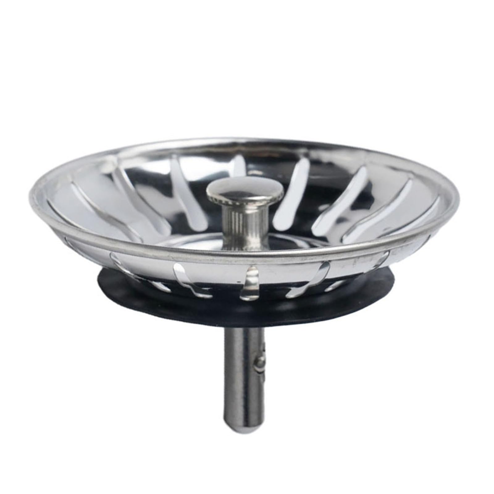 BNGDFDGH Stainless Steel Kitchen Sink Strainer Waste Drain Plug 80mm Basin Stopper Bathroom Sealing Floor Replace
