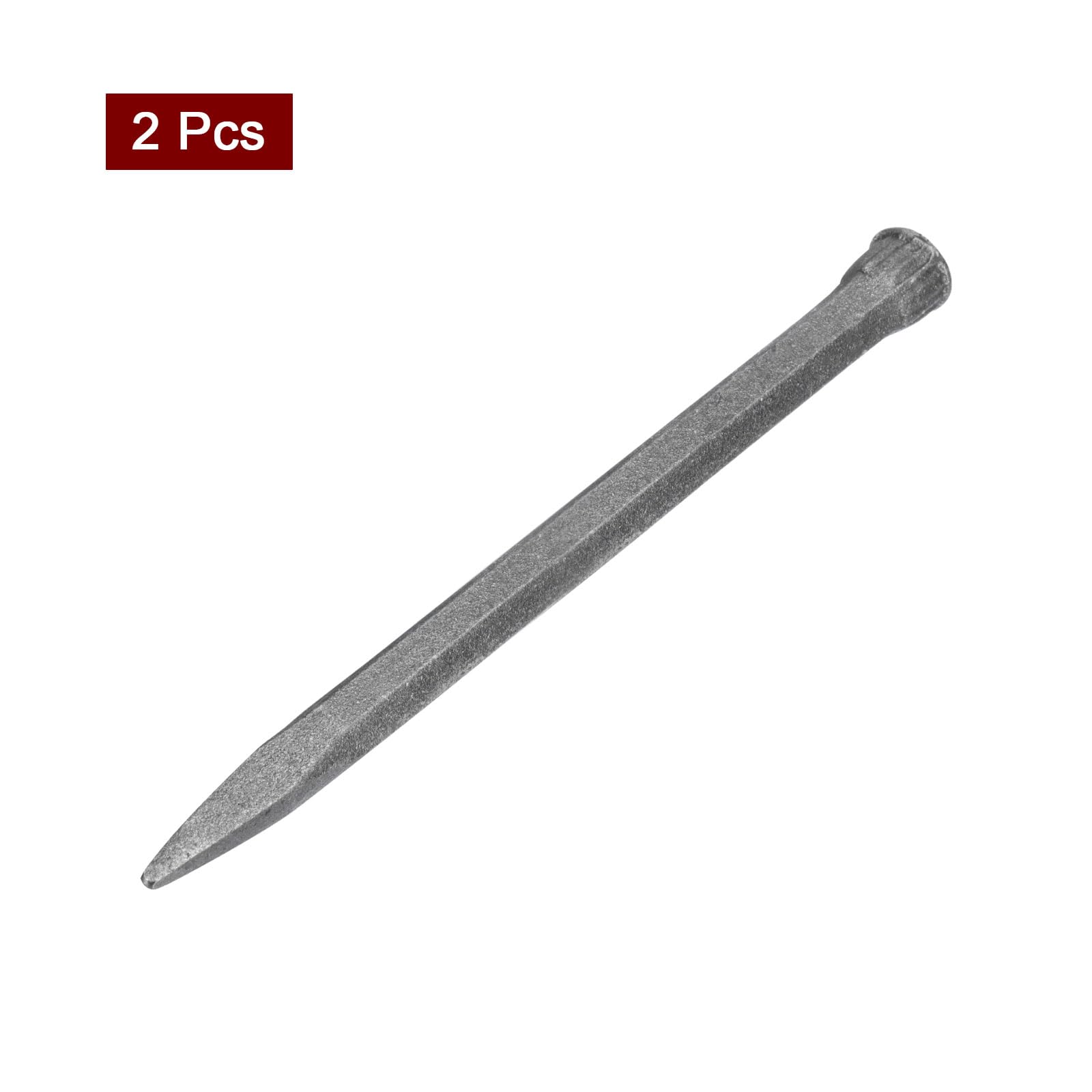 QUARKZMAN 2uds Mampostería Cincel para Roca 12.4" Puntiaguda Cabeza Alta Carbono Acero Roca Hormigón Mortero Piedra Cincel Ladrillo Cincel para Piedra Romper Tallar Demoler
