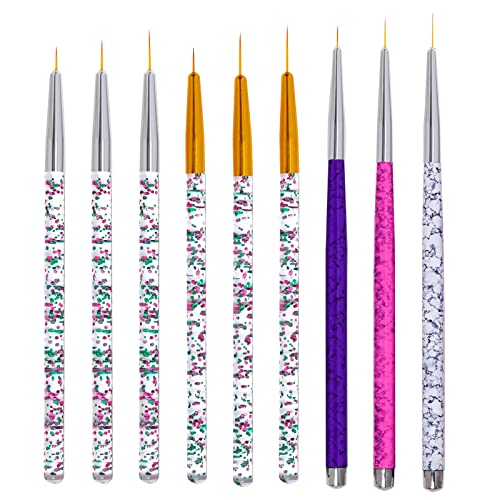 Pinceaux de nail art pour vernis à ongles gel à utiliser à la maison