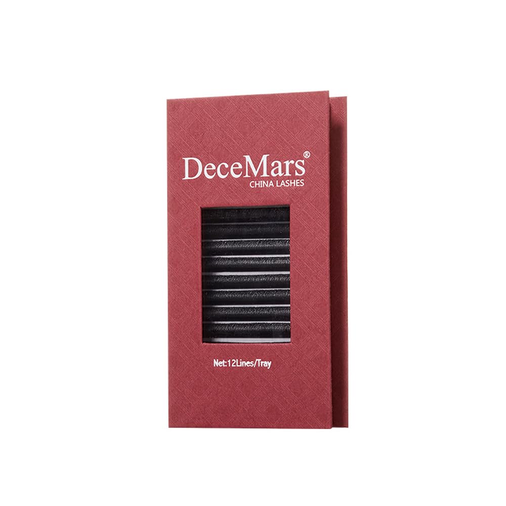 DeceMars 8D W Shape Eyelash Extension Supplies Thickness 0.07mm D Curl 8-15mm Mixed Tray Volume Premade Fans Clusters Fluffy Matte Black yy Lashes Easy Fanning False Eyelashes (8D-0.07-D-8-15mm MIX)