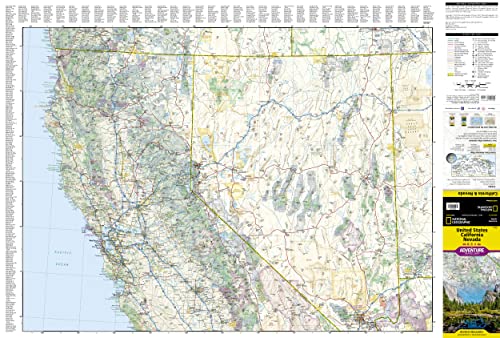 United States, California And Nevada Map (National Geographic Adventure Map, 3119) #TOP3