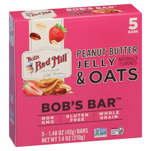 Bob's Red Mill Peanut Butter Jelly & Oats Snack Bar, 5 bars - image 1