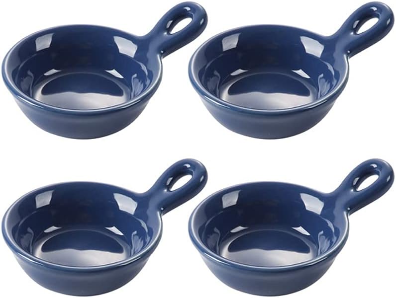 Ceramic Small Bowl-Cereal Dessert Bowl Baking and Serving 4 Pieces ff Yellow Ice Cream Bowl Oven Safe for Microwave Oven Dishwasher Refrigerator (Color : D) (C)