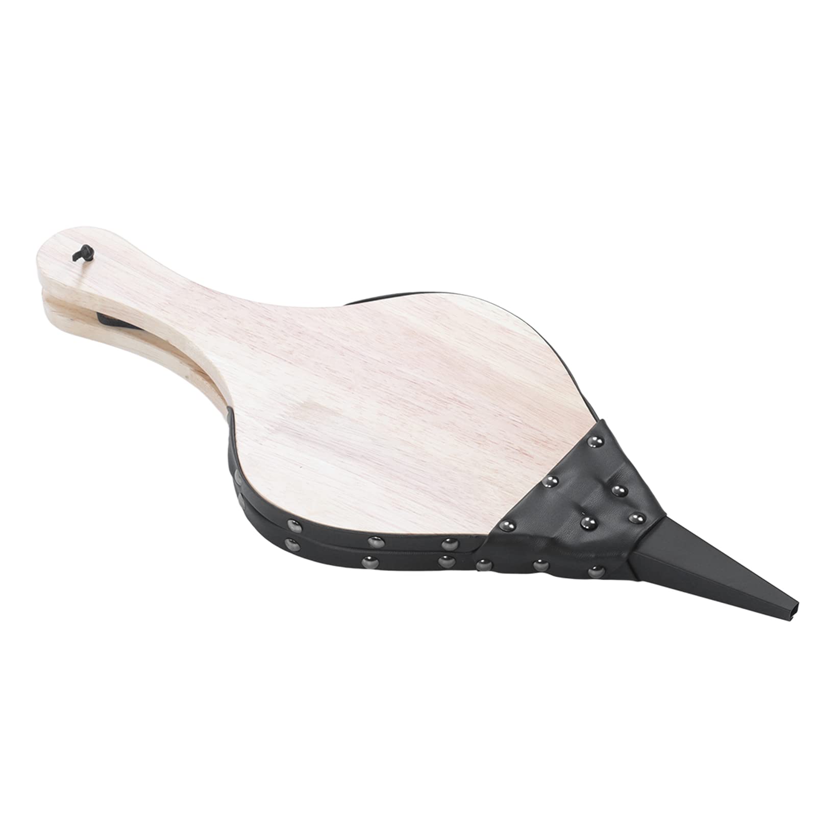 Soffietto per Camino, soffiatore per Camino, Soffietto in Pelle Resistente al Calore in Legno massello a Funzionamento Manuale con Design ergonomico per Barbecue, Campeggio e