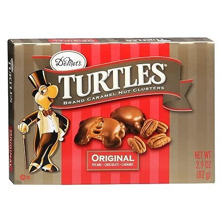 DeMet's Turtles Brand Caramel Nut Clusters 2.9 Ozs, 2 Packs - 3 pack