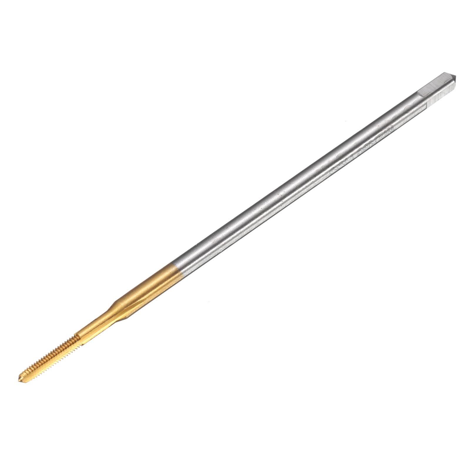 sourcing map Metric Thread Tap M2 x 0.4 H2 80mm Straight Flute Screw Thread Milling Machine Taps Threading Tapping Repair Tool