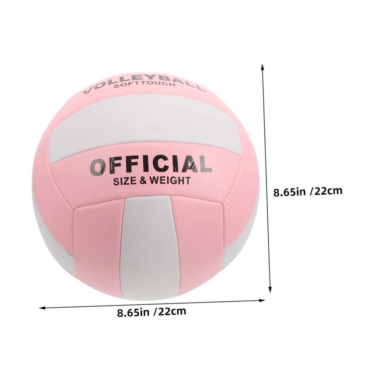 KOMBIUDA Indoor Volleyball Softy Training Ball Inflatable Sports Ball for Middle School Volleyball Players