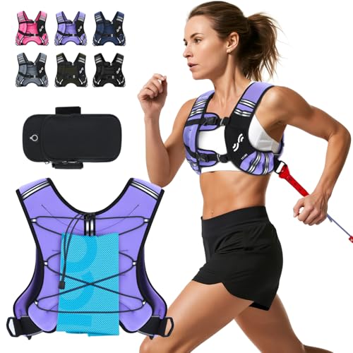 Sportneer Gewichtsweste mit reflektierenden Streifen für Gewichtheben, Laufen und Fitness 3,6 kg/ 5,4kg/ 6,8 kg/ 9kg/ 11kg, Brustgröße Verstellbar, Praktische Tasche, Gefüllte Gewichtsweste Sportneer Gewichtsweste mit reflektierenden Streifen für Gewichtheben, Laufen und Fitness 3,6 kg/ 5,4kg/ 6,8 kg/ 9kg/ 11kg, Brustgröße Verstellbar, Praktische Tasche, Gefüllte Gewichtsweste