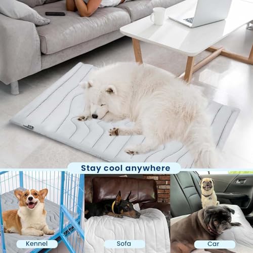 Tapis de glace pour chien et couchage de refroidissement lavable extérieur intérieur