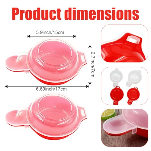 Auch 2 Pack Easy Eggwich Cooking Tool Microwave Cheese Egg Cooker 1 Minute Fast Egg Hamburg Omelet Maker Kitchen Cooking Tool by AUCH - Image 2