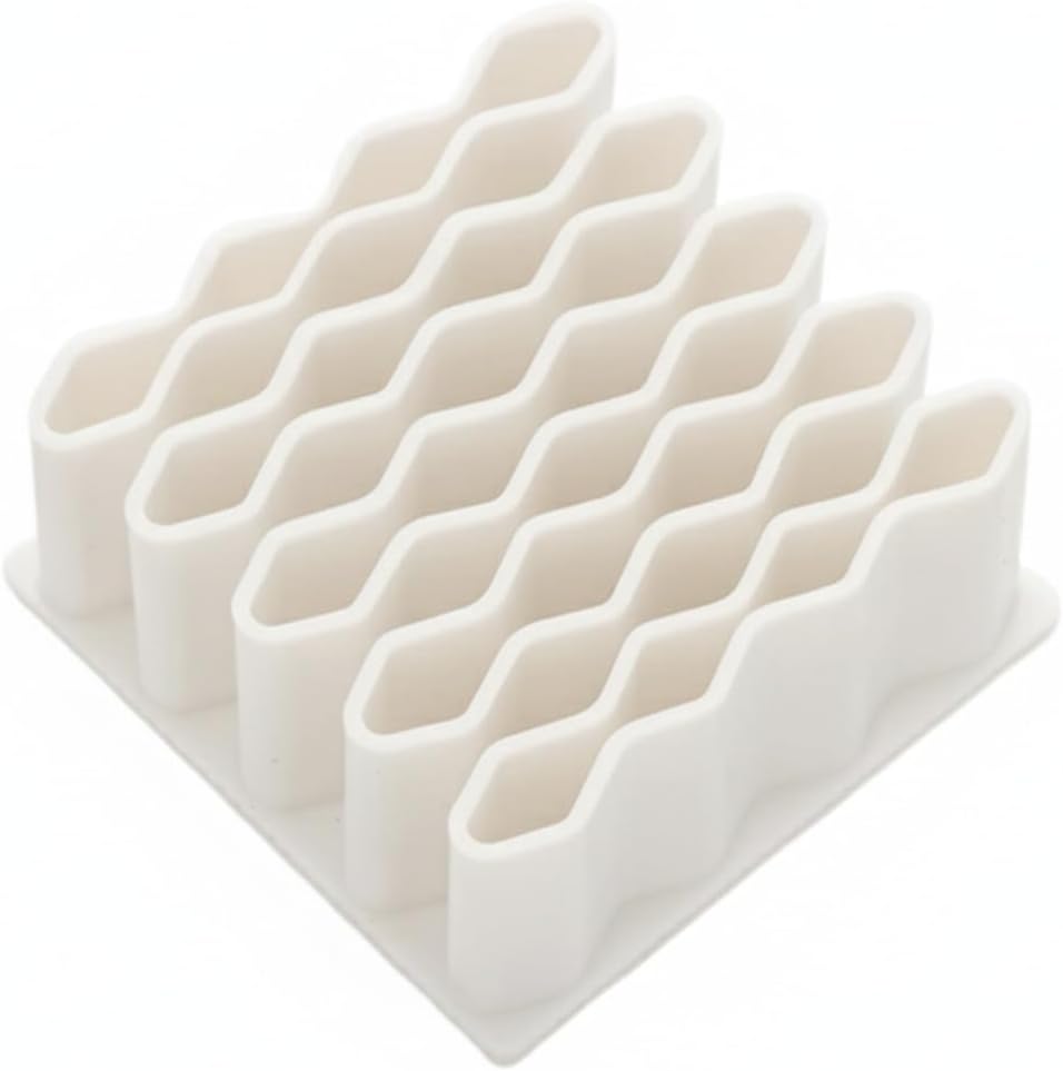 Desktop Storage Rack, Compact Plastic Shelf for Desk Organization, Space-Saving Vertical Stand for Office Supplies and Vanity Items, 3.1 x 3.1 x 1.5 Inches (1 PC)