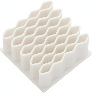 No-Assembly Desktop Organizer, Compact Vertical Shelf for Desk & Vanity, Space-Saving Plastic Stand for Supplies, 3.1 x 3.1 x 1.5 Inches