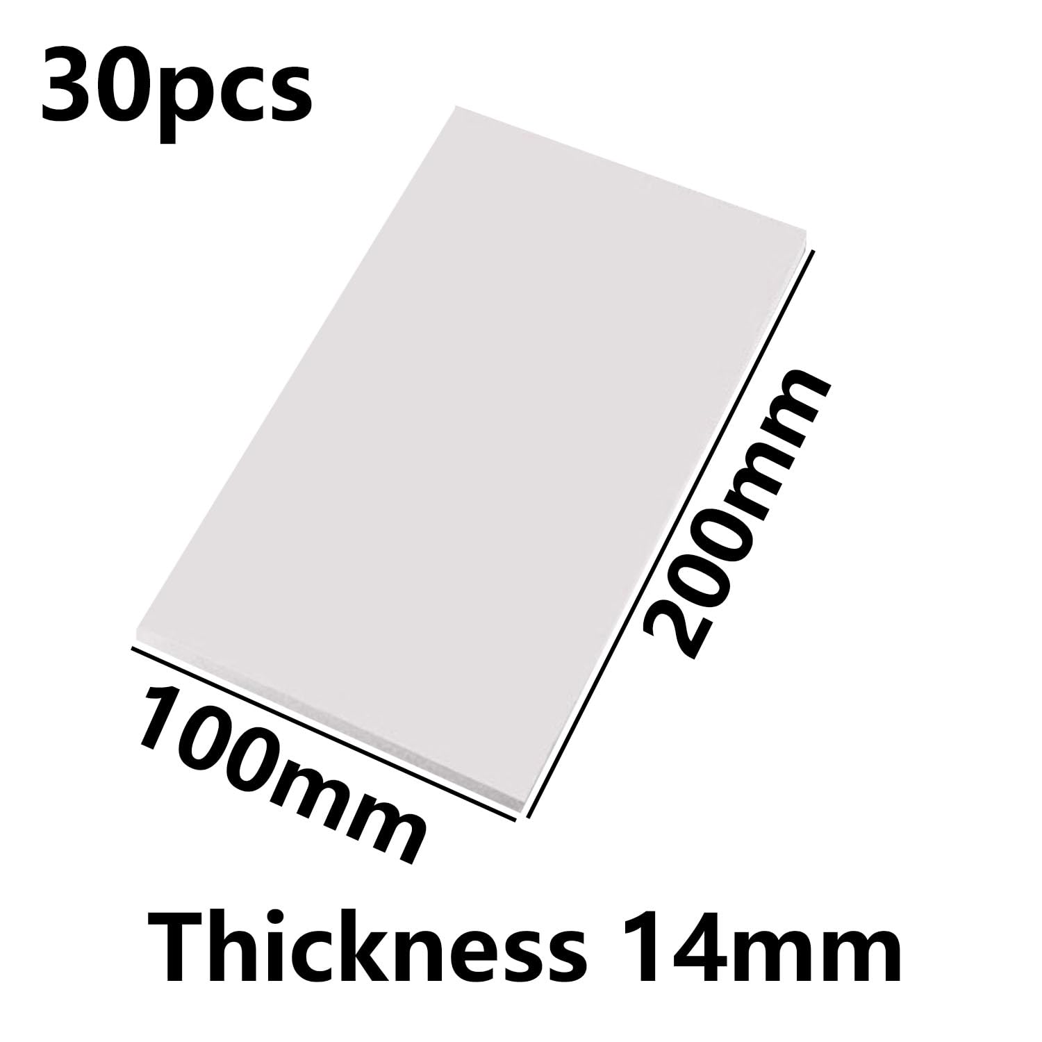 Plaques en Mousse Blanche PVC Épaisseur 14mm