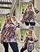IN'VOLAND Womens Plus Size Tops 3/4 Length Sleeve Loose Fit Dressy Casual Blouse Flowy Shirts to Wear with Leggings