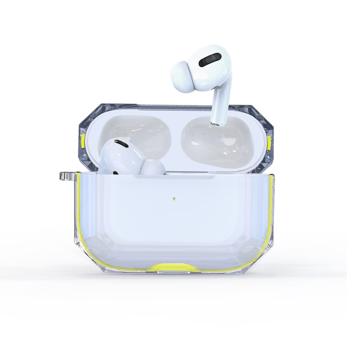 Gatuida 3pezzi Custodia Protettiva Trasparente Tpu Per Auricolari Wireless Compatibile Con Pro Resistente Agli Urti e Ai Graffi Colore Giallo Fluorescente Per Uso Quotidiano e Attività