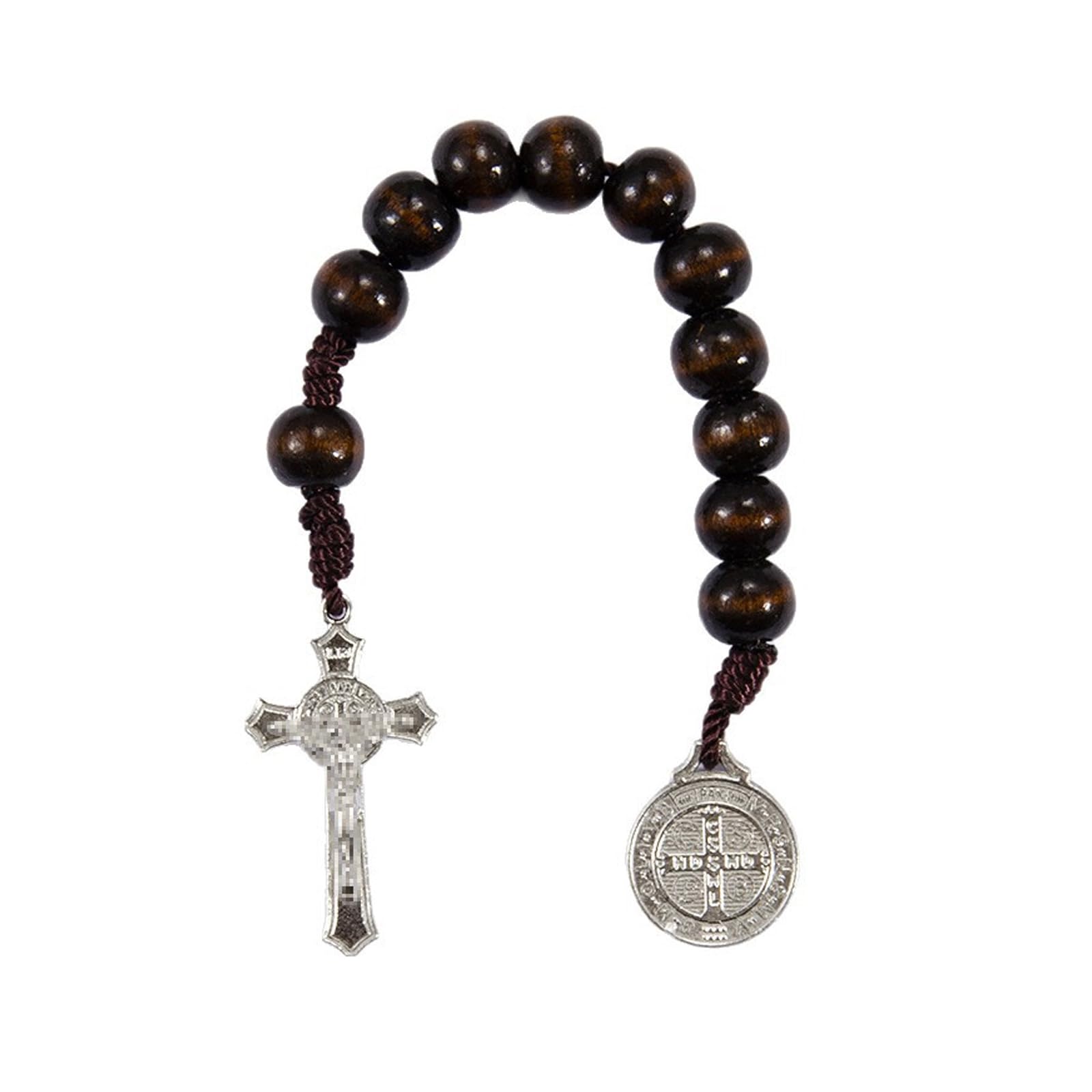 Uqezagpa Traditional Wood Prayer Beads and Crosses Wooden Religious Jewelry for Spiritual Practices and Individual Blessings Wooden Crosses Pendant