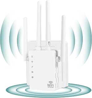 WiFi Extenders Signal Booster for Home Cover Up to 12880 sq. ft & 105 Devices, WiFi Extender, 1200Mbps WiFi Amplifier, WiFi Range Extender, WiFi Booster, Internet Booster, WiFi Extender Booster