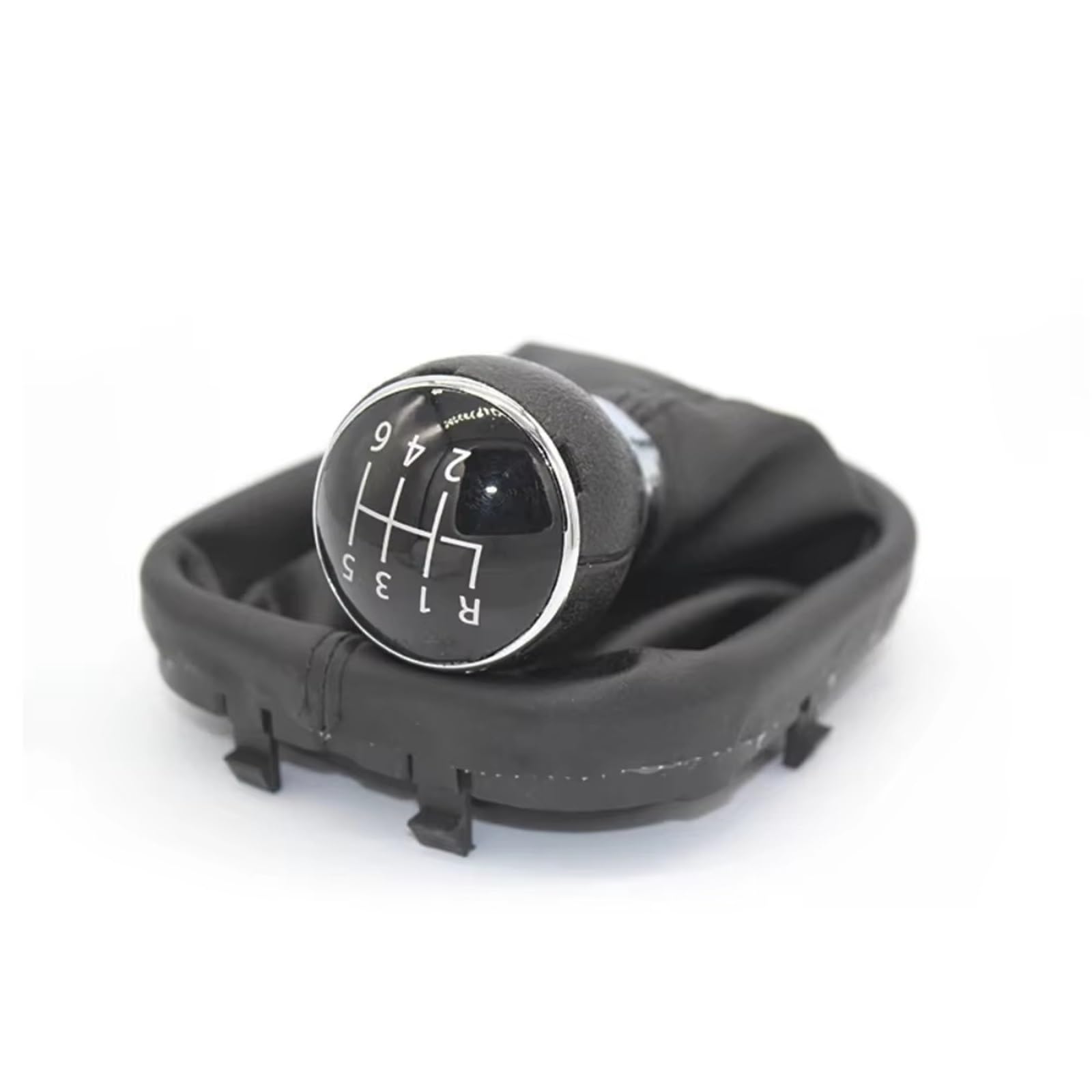 CVCMGDGNEA for Touran 2003-2010 Caddy MK2 2004-2009 Car-Styling 5/6 Speed Gear Shift Stick Knob Leather Boot Gear Shift Knob Manual